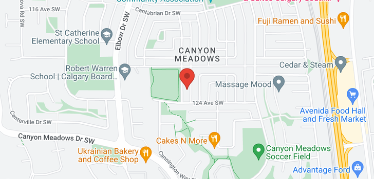 map of 12432 Cannes Road SW